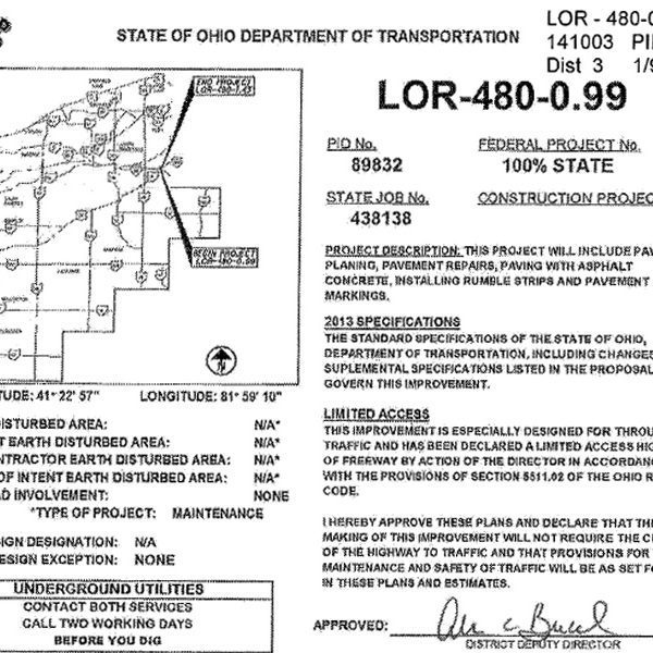 ODOT IR 480 Paving Contract